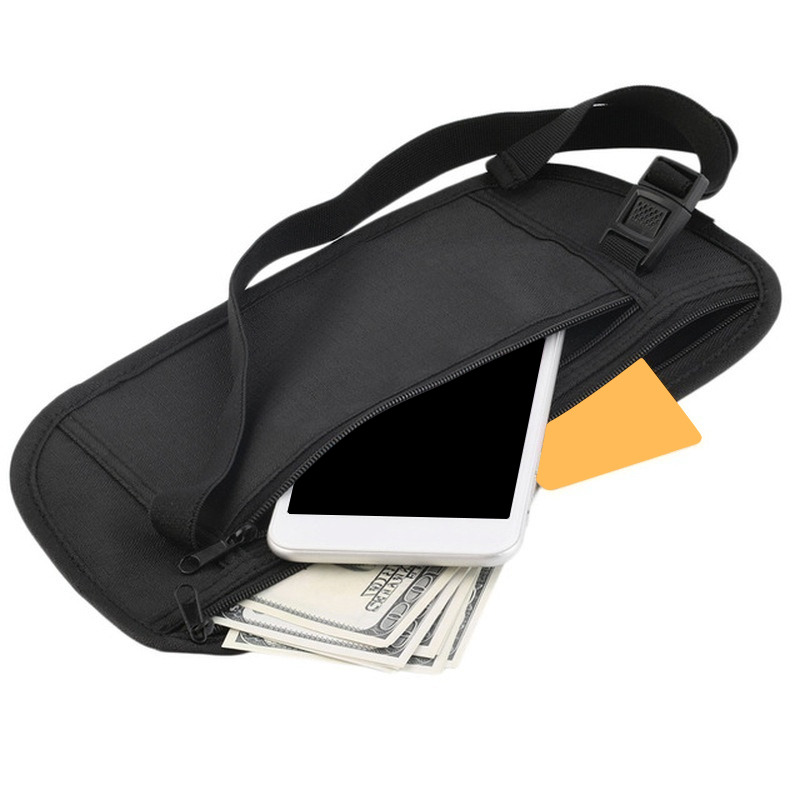 Money Belt Hidden - Invisible Travel Waist Packs Pouch for