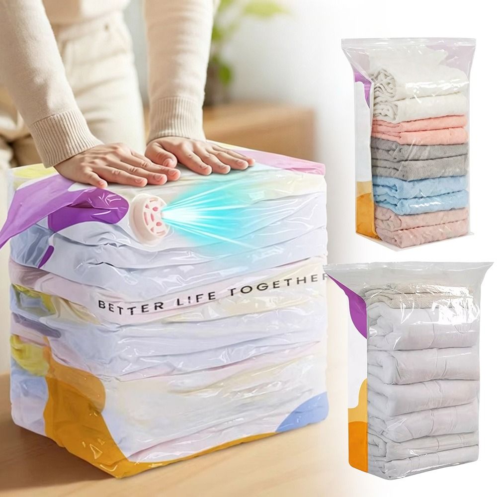 Compression Bag Vacuum - No Pump Vacuum Storage Bags Dust-proof