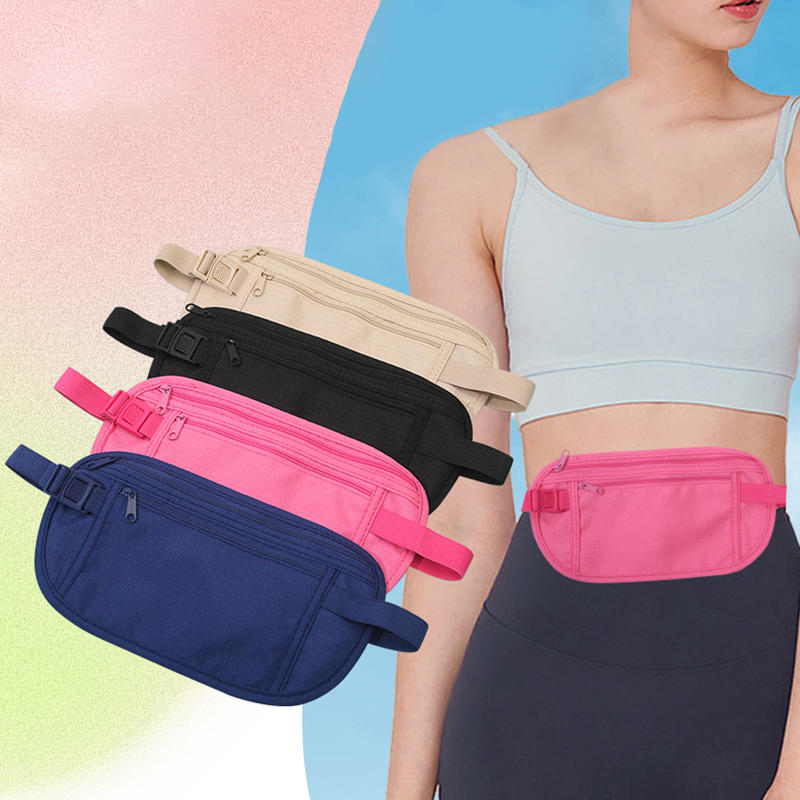 Money Belt Hidden - Invisible Travel Waist Packs Pouch For