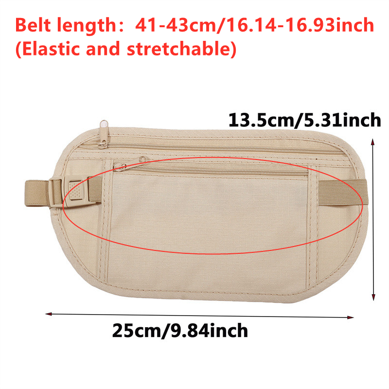 Anti-theft Hidden Waist Bag Sp - đánh giá và giá Money Belt Hidden