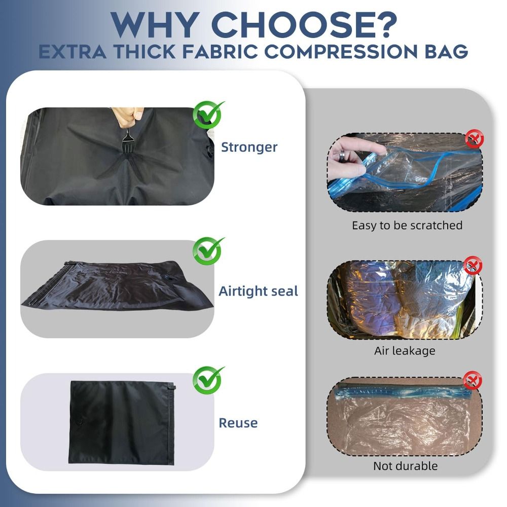 Reusable Hand Roll Vacuum Bags - đánh giá và giá Compression Bag Vacuum