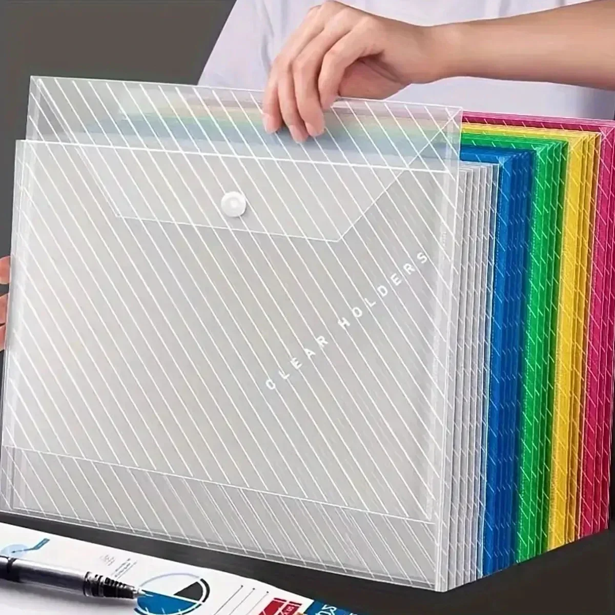 10/5 pcs A4 Transparent Folder - đánh giá và giá Document Organizer Folder