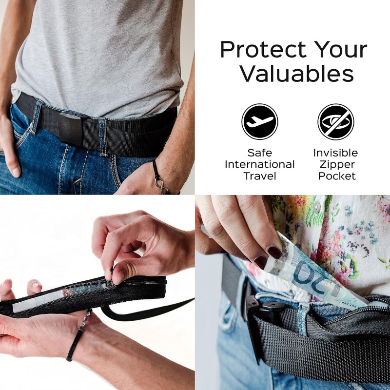 Travel Security Belt with Hidd - đánh giá và giá Money Belt Hidden