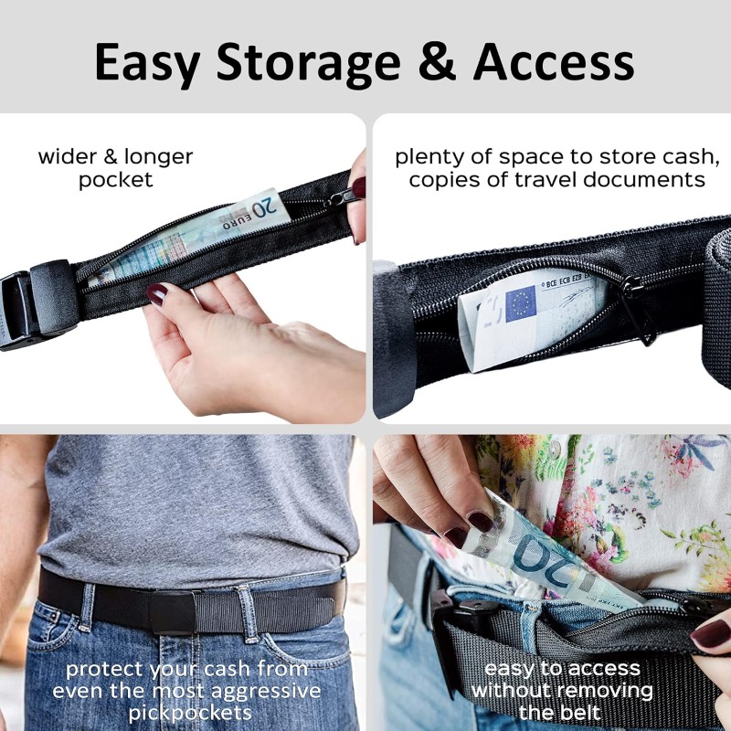 Travel Security Belt with Hidd - đánh giá và giá Money Belt Hidden