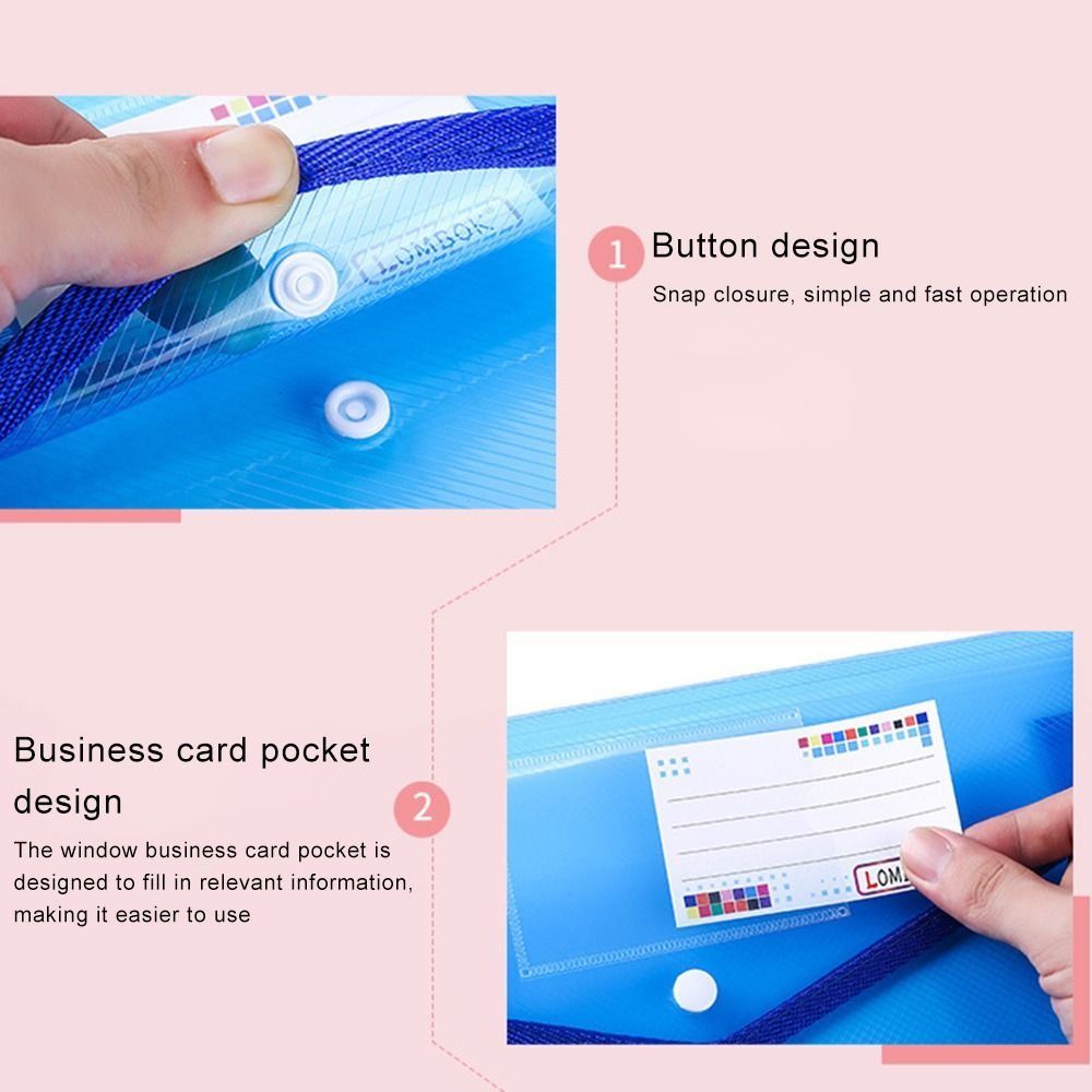 1-10PCS Waterproof A4 A5 Snap  - đánh giá và giá Document Organizer Folder