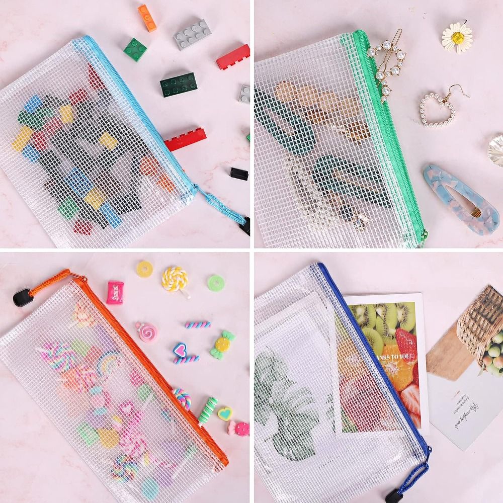 Cosmetic Makeup Bags Mesh Zipp - đánh giá và giá Document Organizer Folder