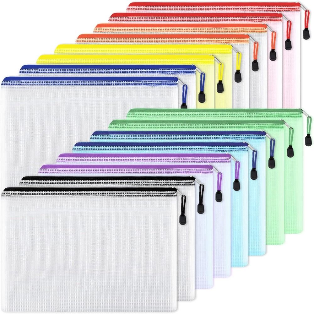 Cosmetic Makeup Bags Mesh Zipp - đánh giá và giá Document Organizer Folder