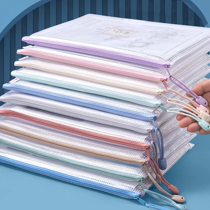 A4A5 Plastic Mesh Zipper File  - đánh giá và giá Document Organizer Folder
