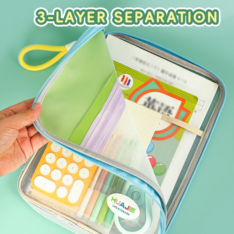 HUAJIE Student Handheld File B - đánh giá và giá Document Organizer Folder