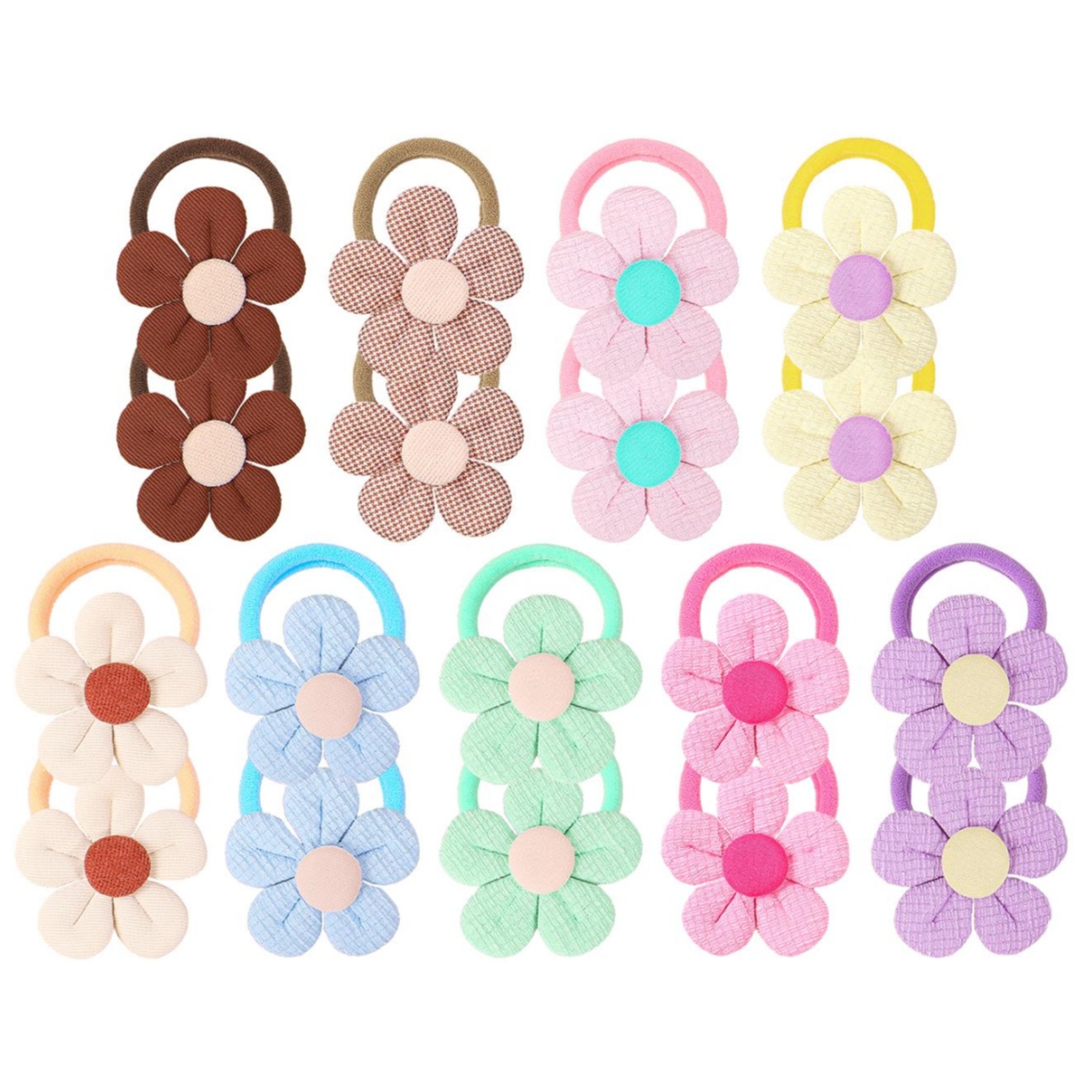 18pcs Sunflower Hair Ties Kids - đánh giá và giá Travel Accessories Kids