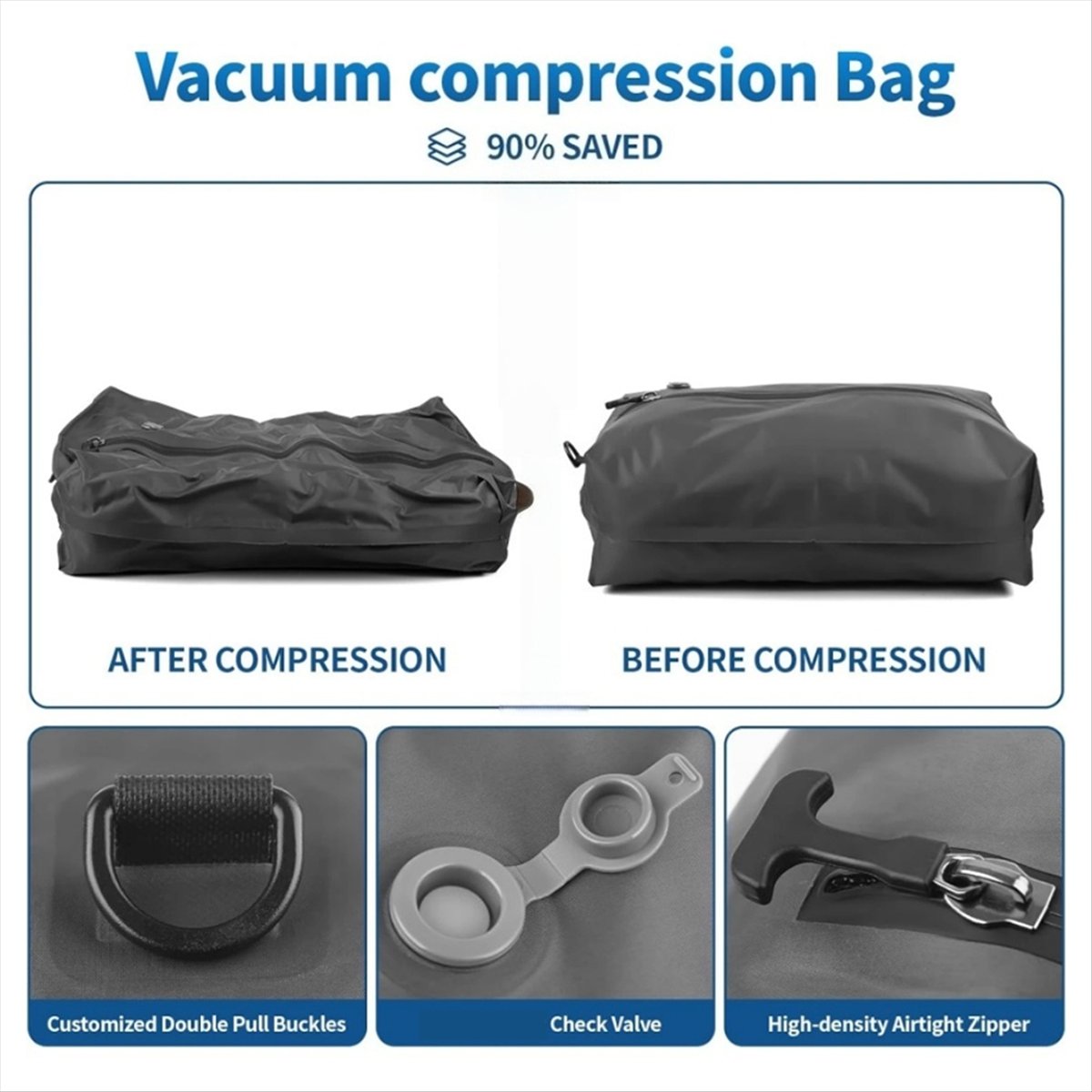 Fits for Vacuum Bags for Trave - đánh giá và giá Compression Bag Vacuum