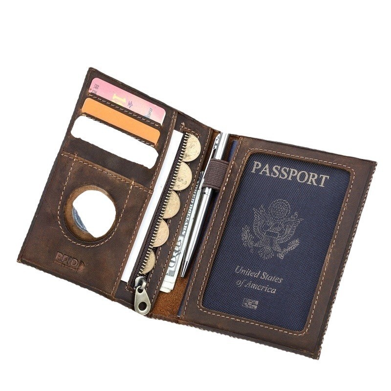 Custom Logo Genuine Leather Sl - đánh giá và giá Travel Accessories Rfid