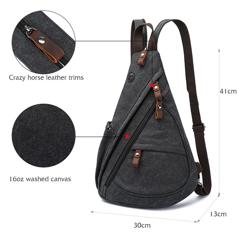 Canvas Sling Bag Convertible C - đánh giá và giá Travel Accessories Bike